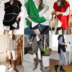 니트조끼모음/니트베스트/브이넥/롱조끼/베스트/원피스