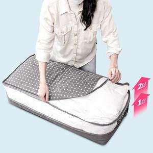 올리빙 크로스 확장형 부직포 정리함 대 2P