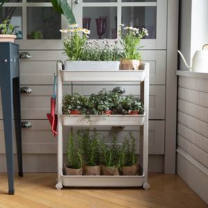 이동식 틈새수납장 3단/세탁실/베란다/욕실선반/수납선반