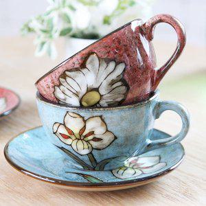 [베스트데코]소담 부부 커피잔 2인조세트