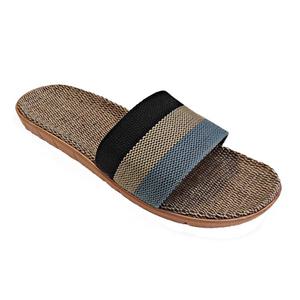 시원한 최신 린넨 마슬리퍼 왕골 거실 사무실 실내화 샌들