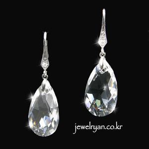 스와로브스키 얼음여왕 귀걸이 92.5%순은훅 백금도금