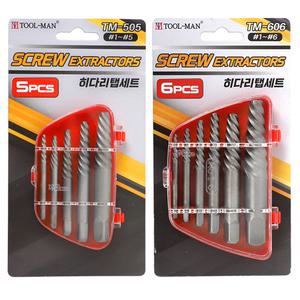 툴맨 히다리탭세트 /TM-505 TM-606 5PC 6PC 역탭 반대탭 볼트리무버