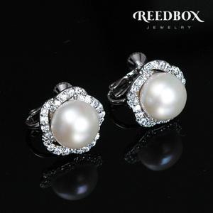 혼주 한복 로즈앙 담수진주 귀걸이 (귀찌가능)