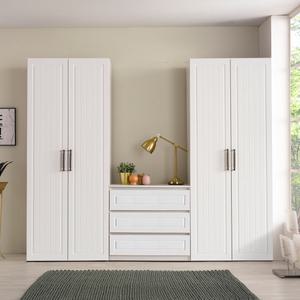 키높이 레인 3단 입본장세트 양복장 이불장 화장대 신혼침실가구