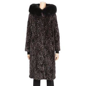 [진도 끌레베](의정부점)진도 Klever 폭스 후드 롱 스크랩 유색 밍크 코트(K2W2MC85_)