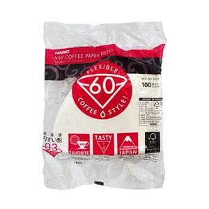 하리오 V60 커피필터 5~6인용 100매/VCF 03/백색/황색/드립/여과지