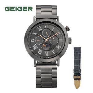 [가이거](GEIGER) 남성 스페셜 멀티펑션 워치 GE8022GY/밴드 증정