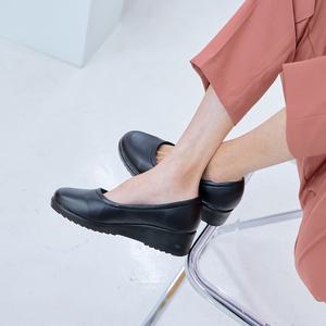 여성 통굽 키높이 구두 단화 로퍼 알바 신발 근무화 위드