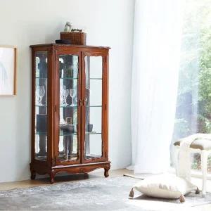 [무료배송] 클래식 엔틱가구 수입가구 미엘 엔틱 양문유리장식장