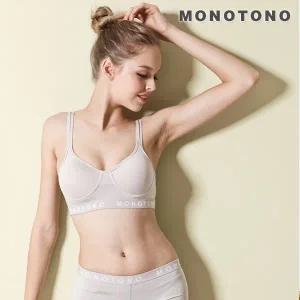 에어매쉬패드 고탄력 흡한속건 스포츠브라_로고밴드