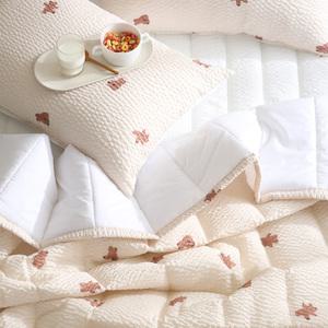 플로라 코지베어 시어서커 여름 차렵이불 SS/Q 캐릭터 4종