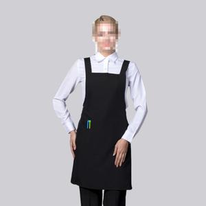 엉덩이덮는앞치마 X형 검정벨크로 AC1514