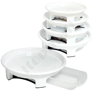 청운 원형 화분 받침 무바퀴 소소 소 1호 2호 받침대 서랍 물받이 식 형