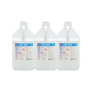 조은팜 다나 에탄올4L알콜83% 공간소독 무료전달 소독제3개 보건소 학교 소독제