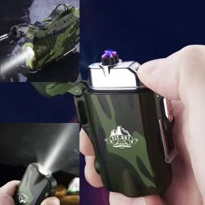 불티나는 USB 충전식 캠핑용 군대라이터 후레쉬 전기 플라즈마 라이터