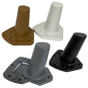 삼각조립발 125mm 사선 소품 가구다리 테이블 플라스틱 조립발 발통 가구발 상다리 거실장 폴딩박스 분리형