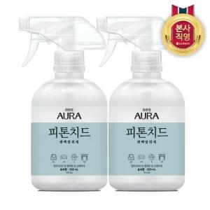 아우라 피톤치드 섬유탈취제 숲속향 500ml x 2개
