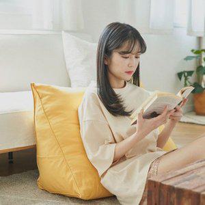 [텐바이텐][유즈] 삼각 등쿠션 중형 9컬러 등받이 침대헤드쿠션 허리 다리 수납