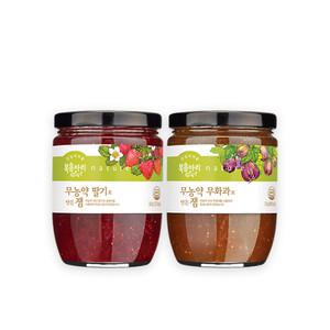 복음자리 무농약 과일잼 2병(딸기/무화과)