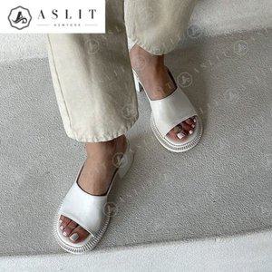 [기타][애슬릿] 여성 와이드 가보시 실내 뮬 힐 슬리퍼 5cm