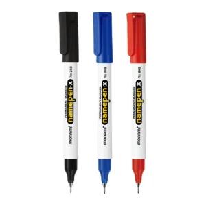 모나미 네임펜X 유성 얇은 네임펜 (가는 글씨용) 1타스 12개입