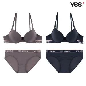 [롯데백화점]예스 데일리 에어로쿨 풀컵 삼각팬티 세트 YSWBY433YSWPY433