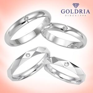 [골드리아] 실버 참깨다이아커플링/남+여 한쌍/92.5%/은반지/무료배송