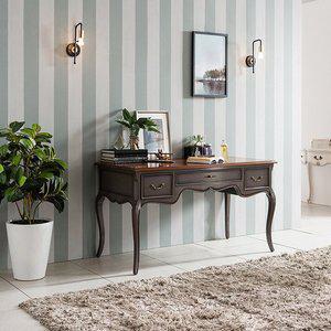 [리체갤러리] 수입 프렌치 엔틱가구 원목 엘라 그레이 책상