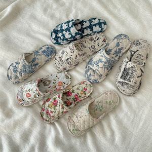 린넨 3중쿠션 실내화 미끄럼방지 슬리퍼 거실화 사무실 층간소음