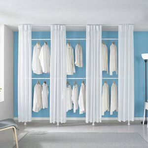 6단 커튼 행거 EF-S416 국민튼튼 옷걸이 드레스룸 시스템 행거 설치폭 2.6~2.7m