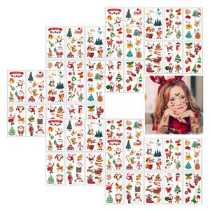 KC 크리스마스 어린이 타투스티커 50장 유치원 어린이집 교회 학교 성탄절 연말 연시 이벤트 축제 단체행사 놀이수업 재료