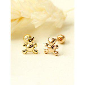[미니멀피어싱]14K 아기 곰돌이 피어싱 귀걸이