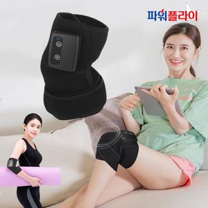 파워플라이 원적외선 진동 온열 무선 무릎 관절 마사지기 SH-14 안마기 팔꿈치 어깨 벨크로 충전식 찜질기