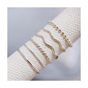 디그레이 실버925 레이어드링 은 실반지 6종 실버925 순은 레이어드링 은실반지