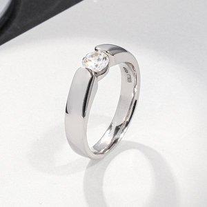 [샤밍주얼리]3부 다이아 반지 천연 현대 G Si2 볼드 멘티 프로포즈 남자 예물 결혼 기념일 선물