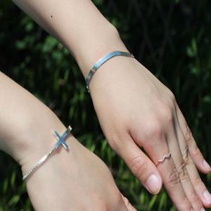 뱀줄 3mm 은팔찌 남자 여자 925실버 커플은팔찌