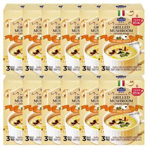 폰타나 그릴드 머쉬룸 크림 컵수프 3개입 60g 12개