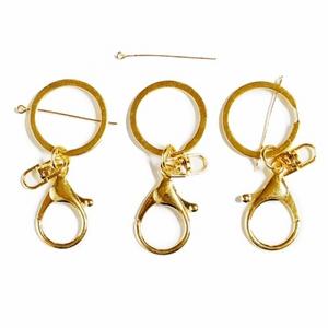 민자형 열쇠고리[C] 일자고리 금색 1봉