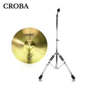 크로바 입문용 1번 심벌 세트 41cm 스탠드 포함 장구 난타 드럼 고고장구용