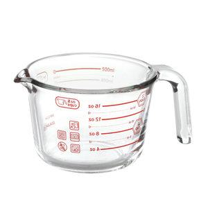 아이락 내열유리 멀티 계량컵 500ml Red