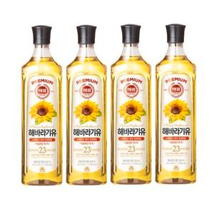 해표 해바라기유 900ml 4개