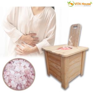 프로텍메디칼 프로힐링 암염 건식 좌욕기 PR-109 가정용 좌훈기 하복부 온열찜질 편백나무 V