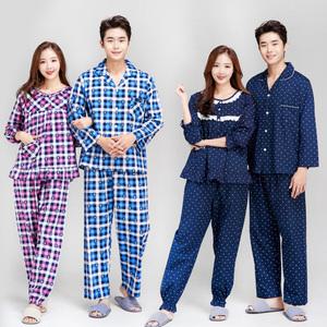 [이라인]신상커플잠옷 여성 긴팔 원피스 밍크 기모 수면 파자마 홈웨어