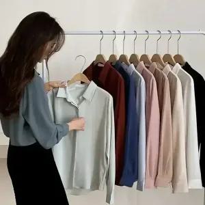 [코코블랑] 링클프리 히든버튼 긴팔셔츠