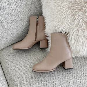 SOVO 티베츠 심플 베이직 앵클부츠 6cm