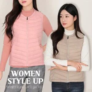 [이지바이] 스타일홀릭 여성 웰론 경량 패딩 조끼(W4WV02)