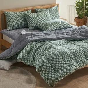 [조은슬립]다올리얼체크 밍크극세사 차렵이불 이불단품 Q