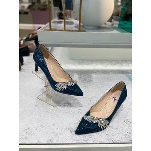 [갤러리아] 고세 데일리 여성 크리스탈장식 펌프스 GEP3F059GR 그린 7cm