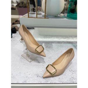 [갤러리아] 고세 여성 사각포인트장식 펌프스 OZP2F004BEE 베이지 6cm